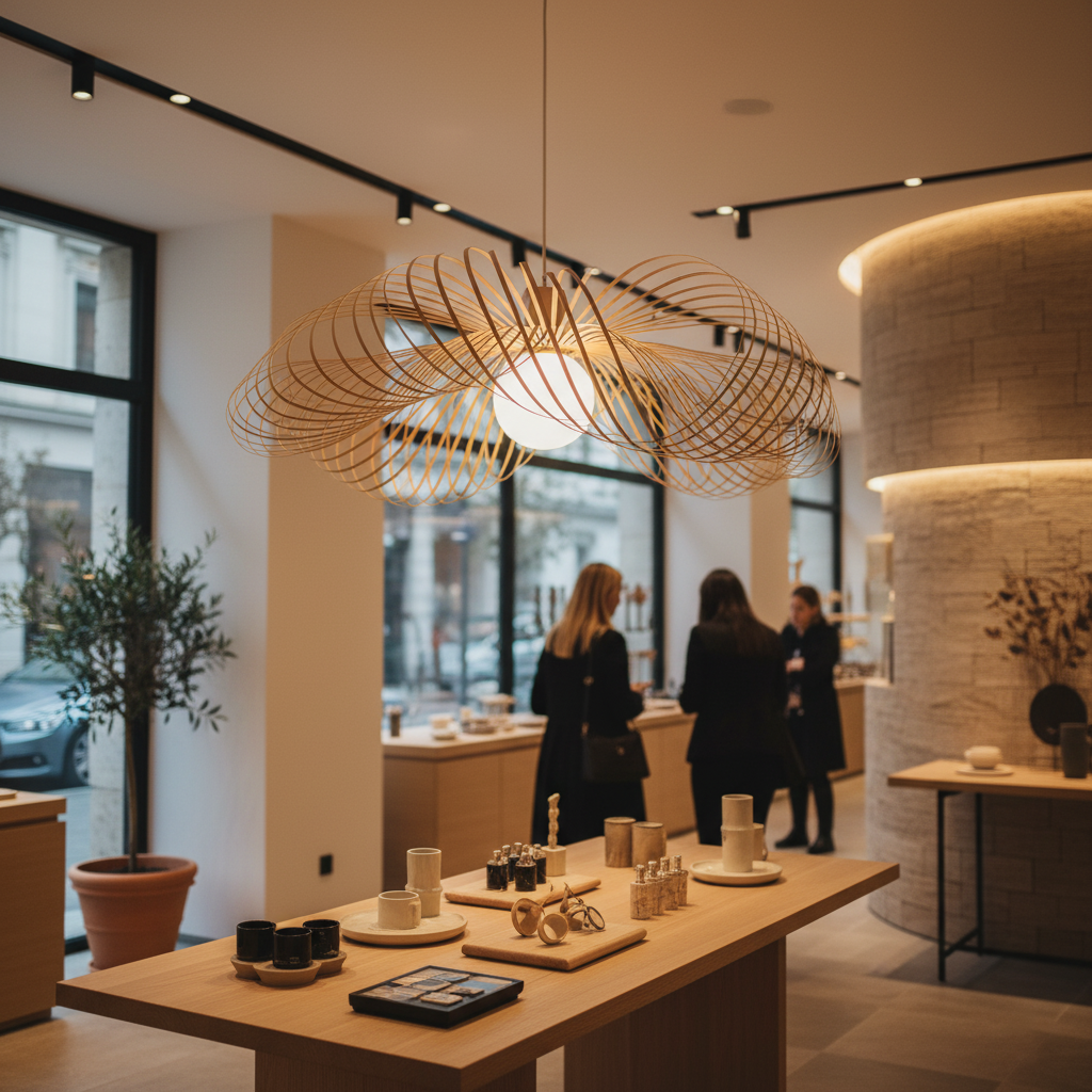 Nature-Inspired Lighting Creates a Calming Shopping Environment