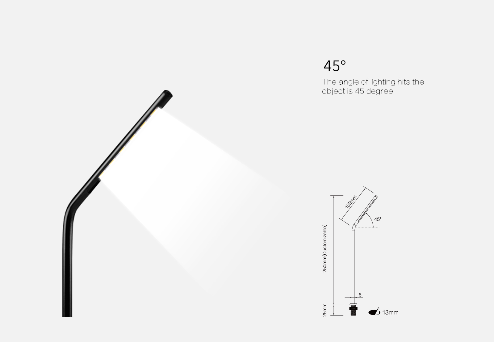 SP-16025 Superfine support Stem Pole light