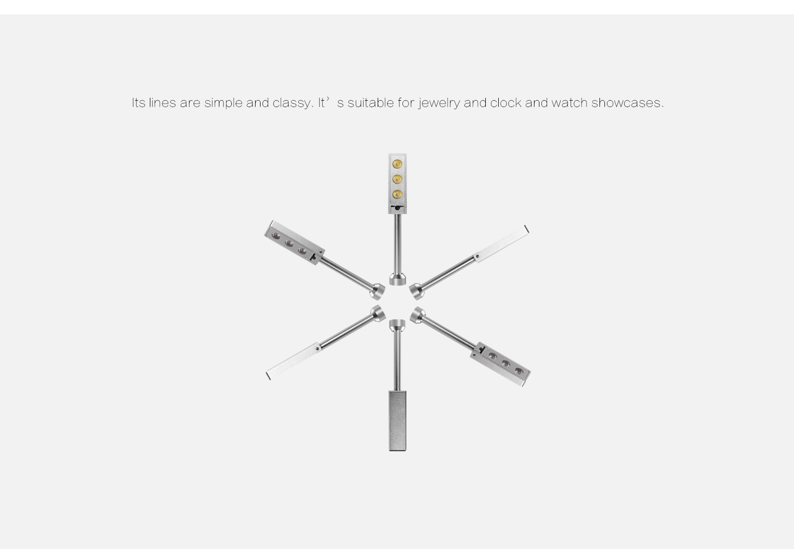 SP-16020  Custom adjustable display case pole light