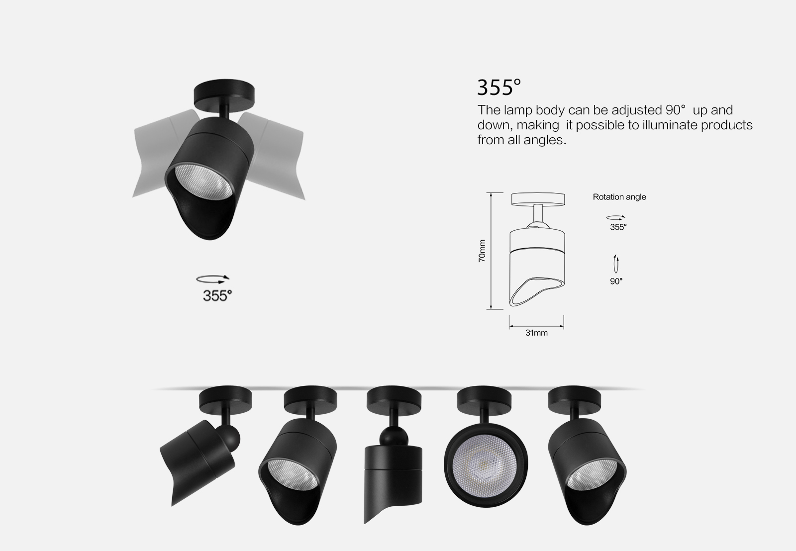 SP-16002 Surface Mounted Wall cabinet  Small Spotlight