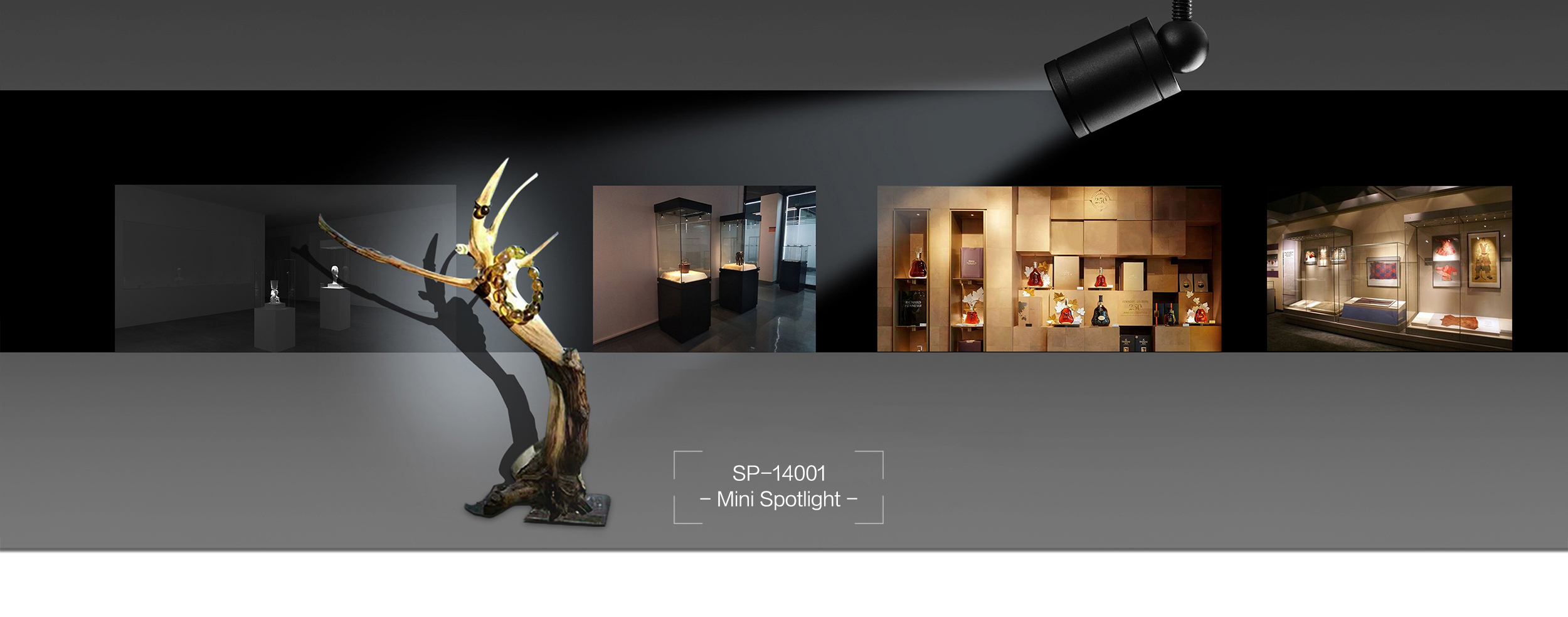 SP-14001 Surface Mount 360 Rotatable LED Mini Spotlight